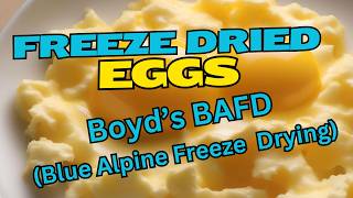 Boyds BAFD Blue Alpine Freeze Drying More Eggs [upl. by Messing]