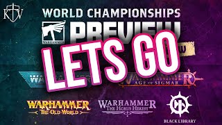 Warhammer World Championships PREVIEW TIME [upl. by Nethsa204]