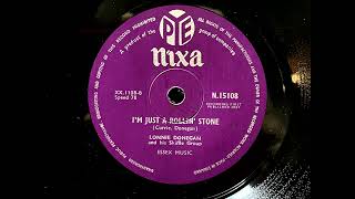 1957 LONNIE DONEGAN  Im Just A Rollin Stone PYE NIXA 10quot N15108 [upl. by Arluene]