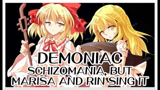 Demoniac  Schizomania Touhou Vocal Mix  but Marisa and Rin sing it  FNF Covers [upl. by Sito660]