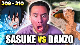 SASUKE VS DANZO Naruto Shippuden Reaction Ep 209 210 [upl. by Naeerb]