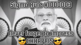 Narendra Modi sigma rule😎 Beti bachao Beti patao  Sigma rule1000003  NarendraModi [upl. by Kroo]