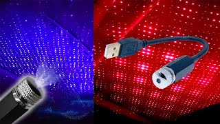 Smart Multicolor USB Car Star Light Projection LED With Music Sync [upl. by Elylrac]