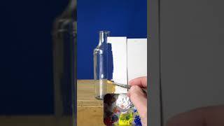 How to Paint Transparent Glass With Acrylics Part 2 shorts [upl. by Jacqueline]