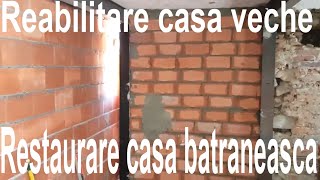 Reabilitare structura de rezistenta casa veche🏡Modificarerenovare casa veche batrineasca de la tara [upl. by Durant]