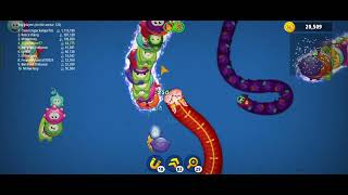 ANACONDA SNAKE RUN AND EAT FOOD CONTINUE games kingsnake wormszone anaconda viralsnake [upl. by Luht]