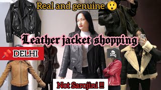 Winter jackets  Delhi  Leather jacket shopping  Delhi  Better than sarojini [upl. by Pacifica239]