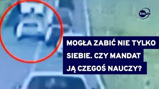 Wyprzedzanie quotna trzeciegoquot i o włos od tragedii Kierująca zapłaci 3 tysiące złotych TVN24 [upl. by Ttergram566]