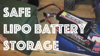 How To Store Lipo Batteries Safely [upl. by Jeanine354]