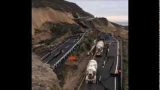 Se hunde carretera de Ensenada debido a la falla de San Andres [upl. by Xavler]