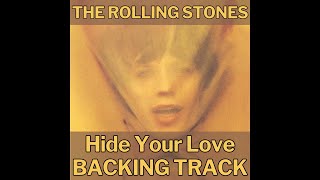 The Rolling Stones  Hide Your Love Guitar Backing Track [upl. by Asirehc]