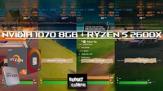 Fortnite  Ryzen 5 2600X  Nvidia 1070 8GB  Test All Settings [upl. by Ardys3]