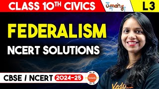 Federalism Class 10 NCERT Solutions  CBSE Class 10 Political Science Civics Chapter 2 [upl. by Nyrak]