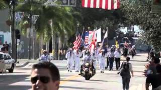 20131111 Veterans Day Parade Clematis Street Part 1 [upl. by Derej897]