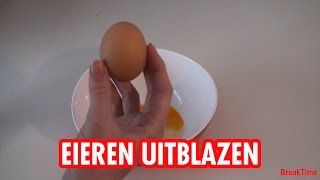 DIY Pasen Hoe blaas je een ei uit [upl. by Yrag]