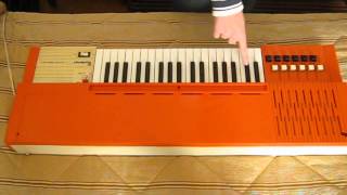 BONTEMPI Tastiera organo elettrico ELECTRIC CHORD ORGAN MOD 109 VINTAGE [upl. by Onileva]