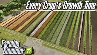 FS25 Crop Growth Times with Chart  Farming Simulator 25 [upl. by Greenberg]