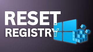 How to Reset Registry in Windows 11 to Default Settings Fix Registry Errors [upl. by Yalahs124]