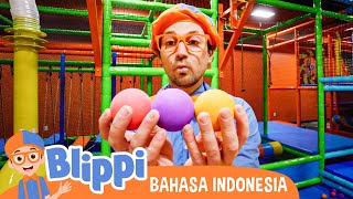 Blippi Mengunjungi Taman Bermain Anakanak Funtastic Playtorium  Blippi Bahasa Indonesia [upl. by Stephani]