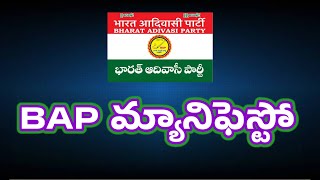 Bharat adivasi party  BAP  మ్యానిఫెస్టో  Tribaltalks telugu  TTT [upl. by Aynuat]