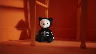 Mr Bones Teddy Bear  Steiff Halloween Friends Collection [upl. by Amikahs]