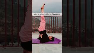 Sarvangasana amp its benefits Yog abhyaas for beginners Join Yogshala with Jyotika 🙏 [upl. by Olympium]