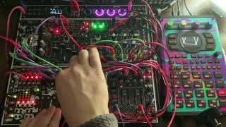 Eurorack Modular  SP404 MK2 Slow Reverby Techno Thing Jam 17 [upl. by Elissa482]