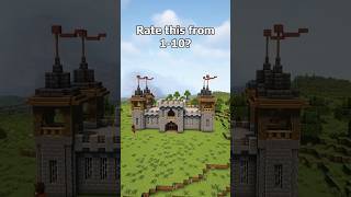 Minecraft New Survival Castle Timelapse Build shorts minecraft mcbuilding timelapse [upl. by Liliane369]