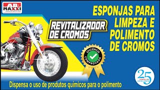 REVITALIZADOR DE CROMOS PARA MOTO DA ABMAXXI [upl. by Ydnew]