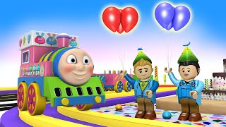 Happy Birthday with Thomas Train  Thomas The Train Cartoon for Kids  Toy Factory [upl. by Enitsej]