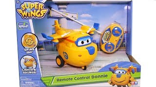 Super Wings Remote Control Donnie Unboxing Toy Review RC Donnie [upl. by Andri148]