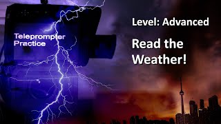 Teleprompter Practice  Advanced  Reading the weather [upl. by Beker228]