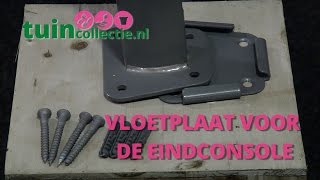 Oprolbaar windscherm accessoires  Voetplaat voor de eindconsole  Tuincollectienl [upl. by Ocko]