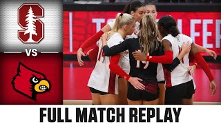 Stanford vs Louisville Full Match Replay  2023 ACC Volleyball [upl. by Nickelsen404]