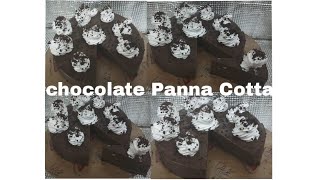 Chocolate Panna Cotta Italian dish no bake recipe [upl. by Saber]