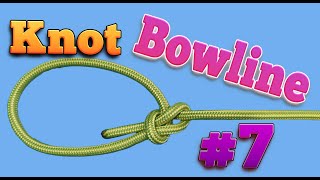 how to tie a bowline knot Simple and practical knot [upl. by Henriques863]