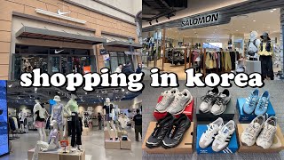 shopping in korea vlog 🇰🇷 sneakers haul 👟 nike adidas asics salomon new balance [upl. by Jarvis]