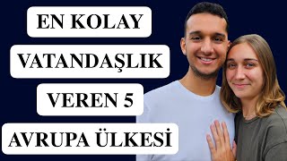 EN KOLAY VATANDAŞLIK VEREN AVRUPA ÜLKELERİ [upl. by Mosnar55]