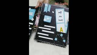 diy scrapbook with 10 pages ideas diy scrapbook cards scrapbook making ideas [upl. by Atilrep]