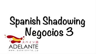 【ビジネススペイン語】Negocios 3「シャドーイング」で会話力UP！ [upl. by Nagy]