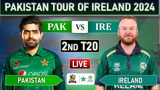 PAKISTAN vs IRELAND 2nd T20 MATCH LIVE COMMENTARY  PAK vs IRE LIVE MATCH [upl. by Lorilyn]