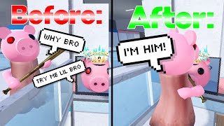 DESTROYING GLITCHERS IN PIGGY  How to kill glitchers as Piggy in Roblox [upl. by Greyso691]