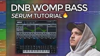 Serum DNB Womp Bass Tutorial  How to make DNB Womp Bass in Serum like Bou [upl. by Simonne55]