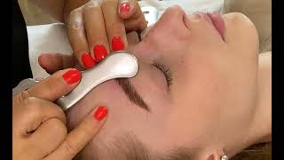 Eyebrows area \ Face massage by Vera Sobolevskaya \ IASTM by NordBlade [upl. by Follansbee]