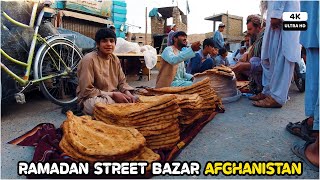 Ramadan Street Market  Kandahar  Afghanistan  4K [upl. by Llewol]