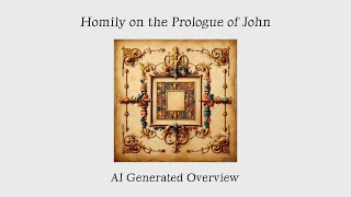 Overview Homily on the Prologue of the Gospel According to John  John Scotus Eriugena AI Summary [upl. by Lathrop91]