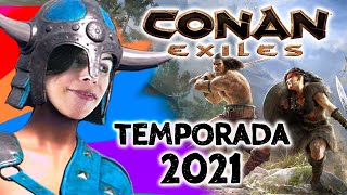 CONAN EXILES 22 A por gigantes de Hielo  Gameplay Español Cooperativo [upl. by Steele]