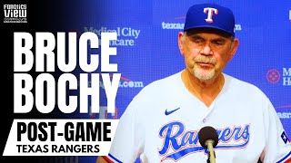 Bruce Bochy Reacts to Getting EJECTED vs Boston Red Sox amp Texas Rangers Clutch Comeback Win [upl. by Ogait]