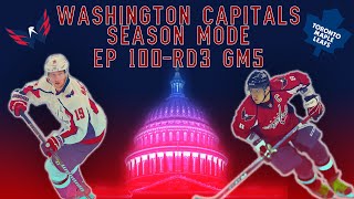 NHL 13  Washington Capitals Season Mode  EP100 PLAYOFFS Round 3 Game 5 vs Toronto Maple Leafs [upl. by Jareb]