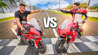 CHAMEI O BRUNO GARCIA PRO RACHA CONTRA MINHA S1000RR [upl. by Girish]